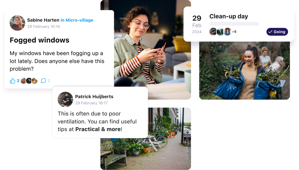 Connect residents with an app