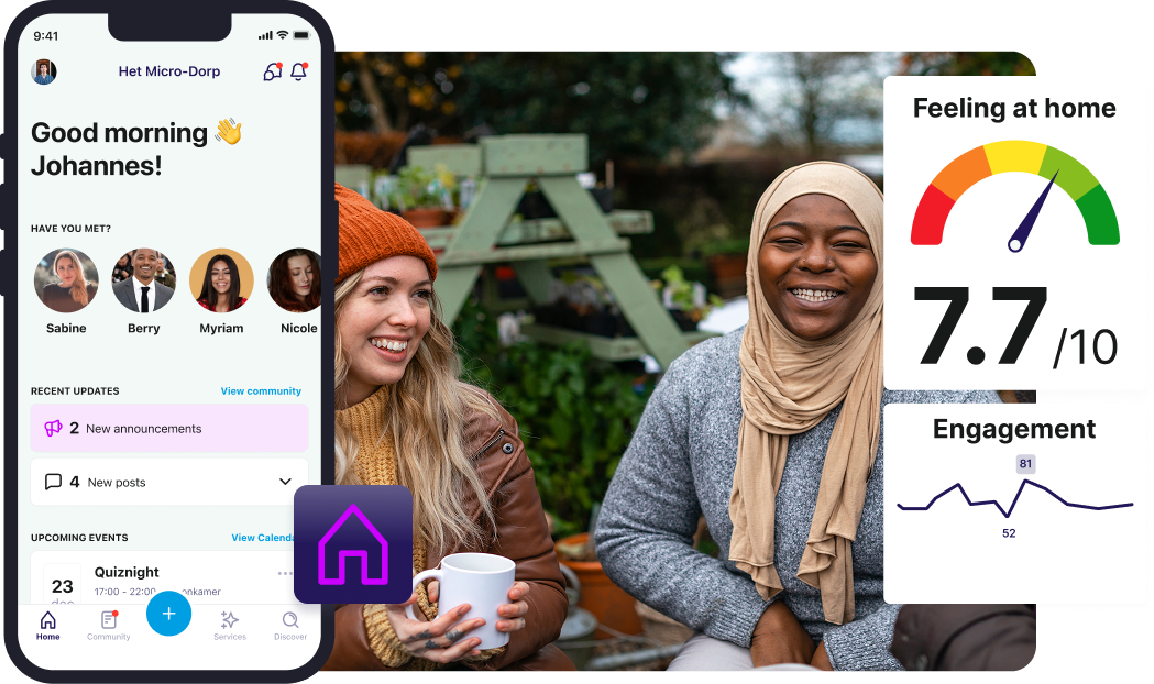 Area of people for social housing corporations