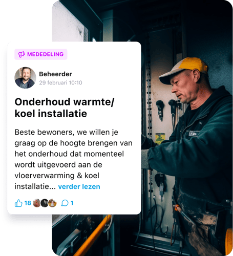 Afbeelding Area of People app updates beheerder over onderhoud