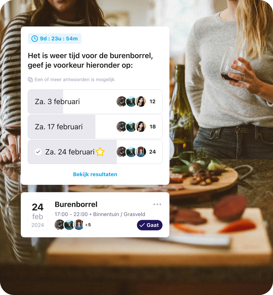 Organiseer activiteiten met je buren via de bewoners app