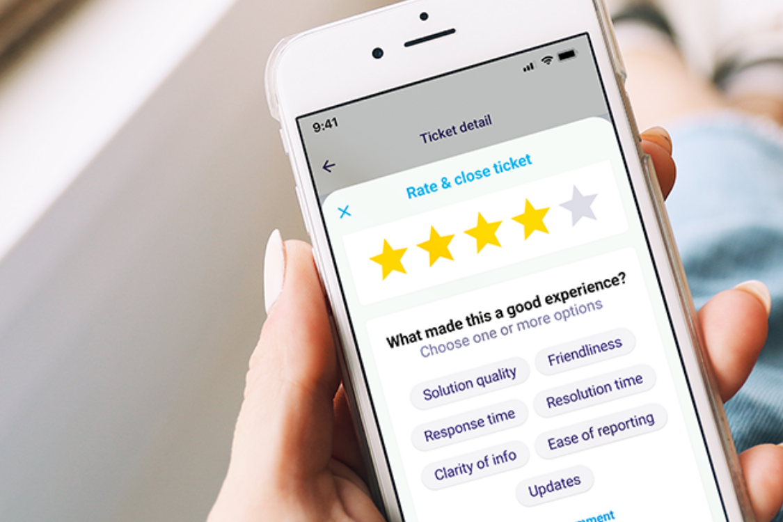 Ask feedback to your tenants on your service