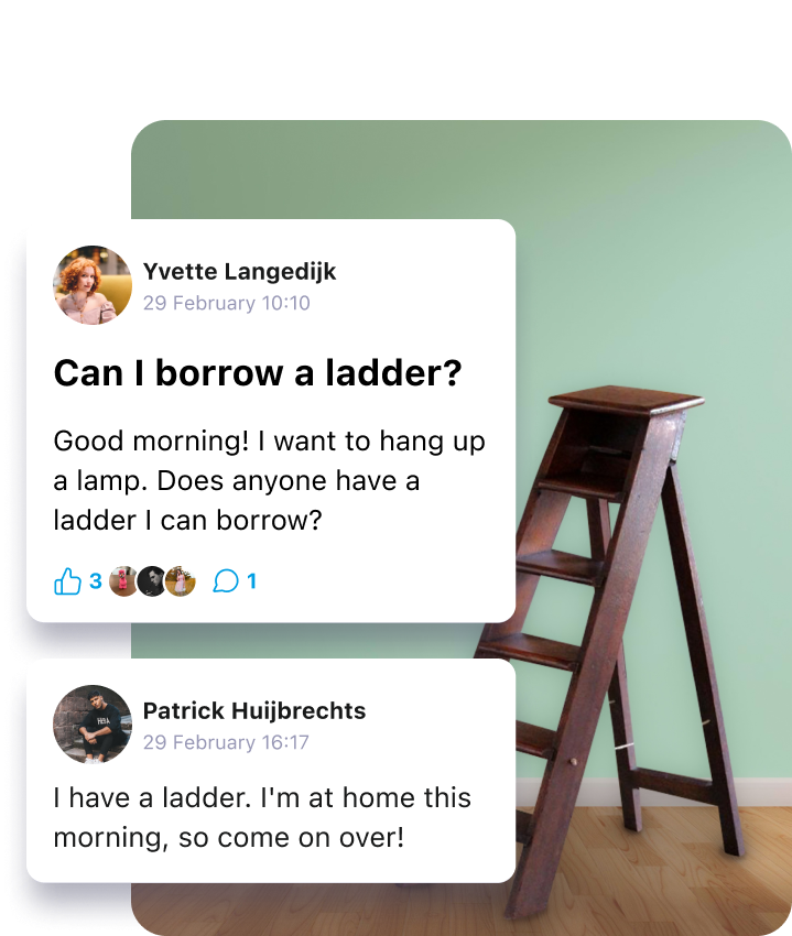 Ask your neighbours for help via the Area of People resident app